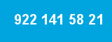 922 141 58 21 922 141 58 21
